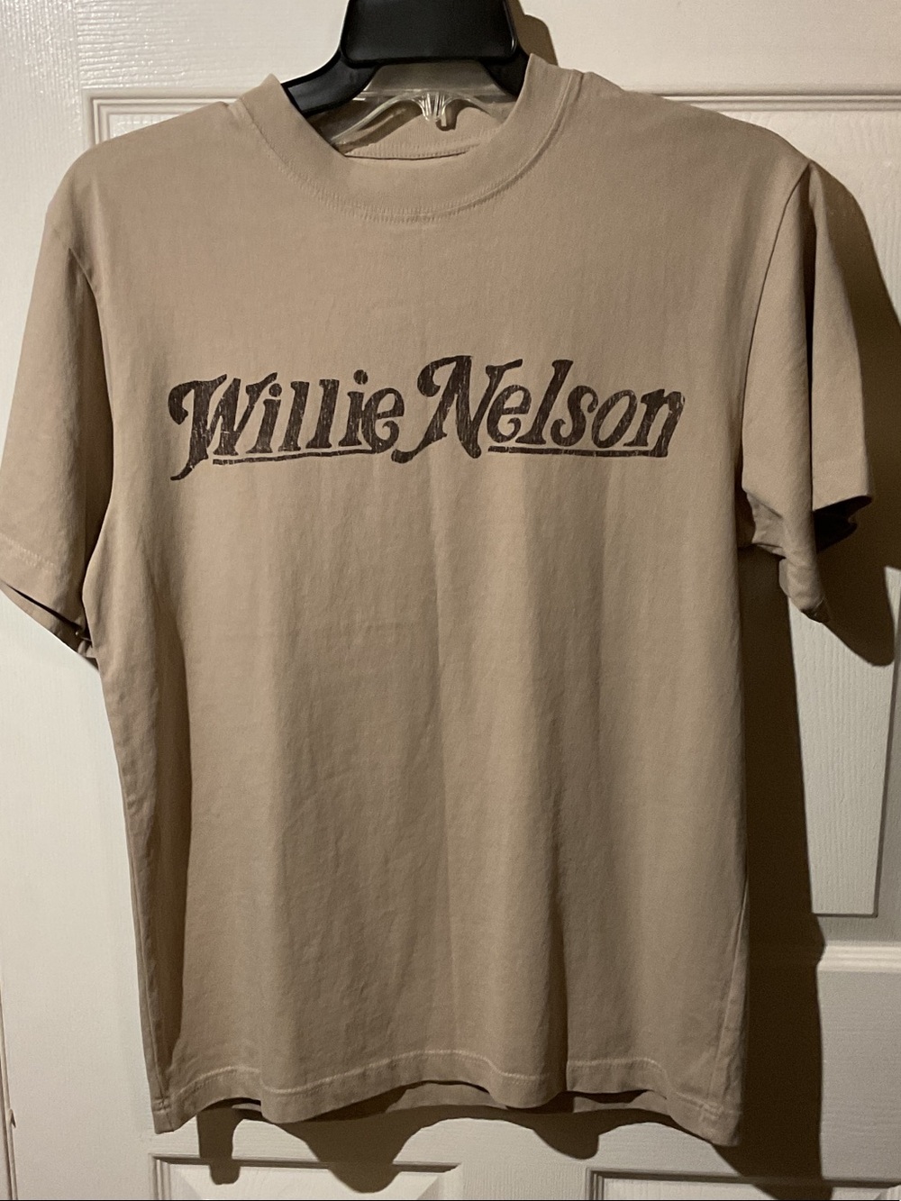 Willie Nelson Graphic Band Tee with Portrait Backhit